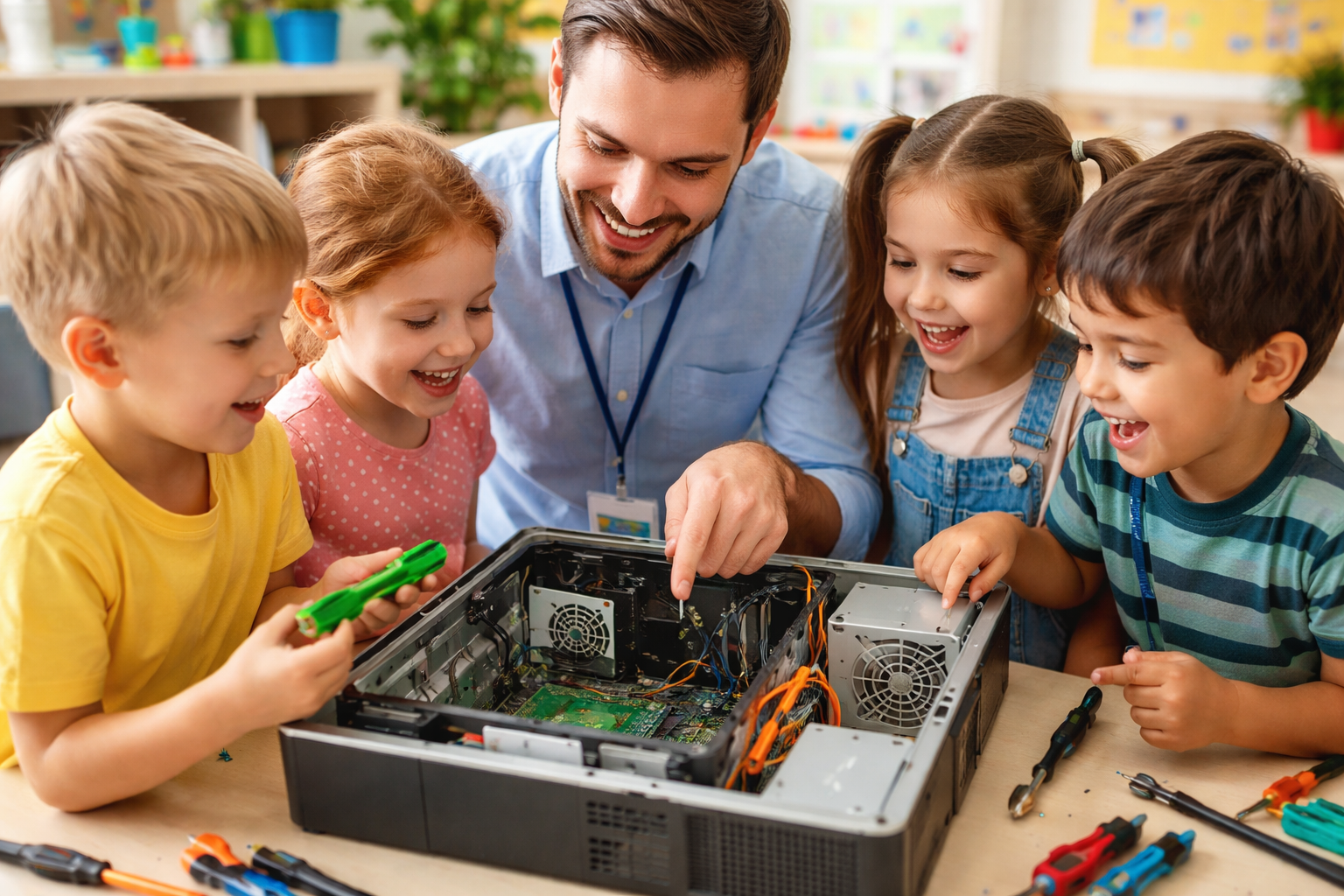 Mini Techniker auf Entdeckungstour