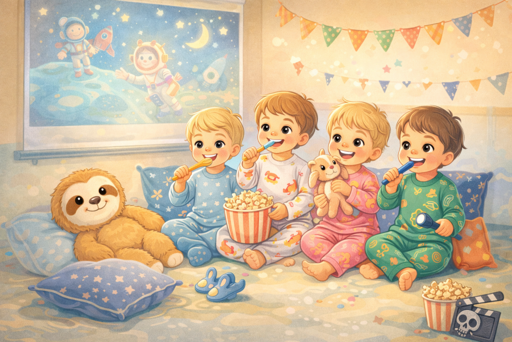 Pyjamaparty in der Kita