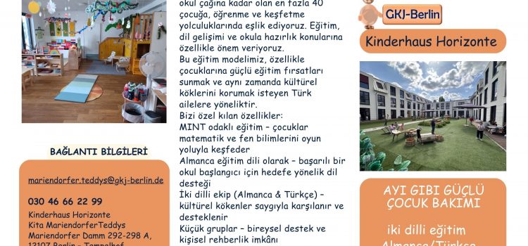 Kreş kaydı /Kinderhaus Horizonte