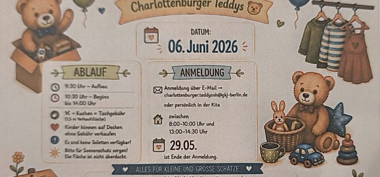 🧸✨ FLOHMARKT bei den Charlottenburger Teddys