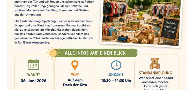 Kita-Flohmarkt am 6. Juni